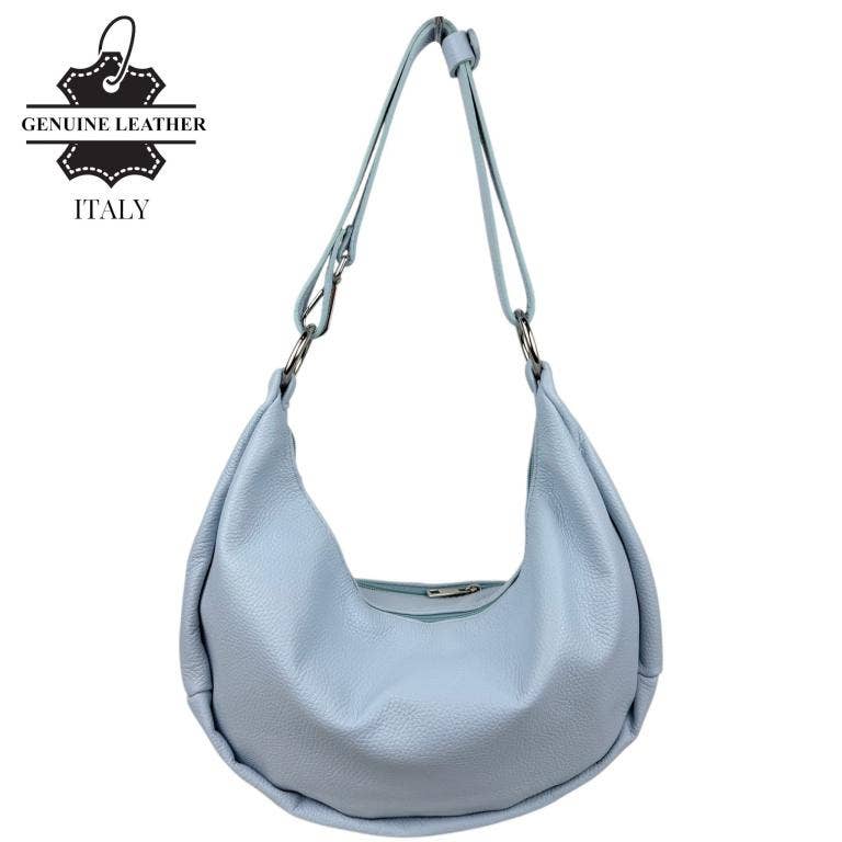 Italian Leather Crescent Design Shoulder Bag 58038