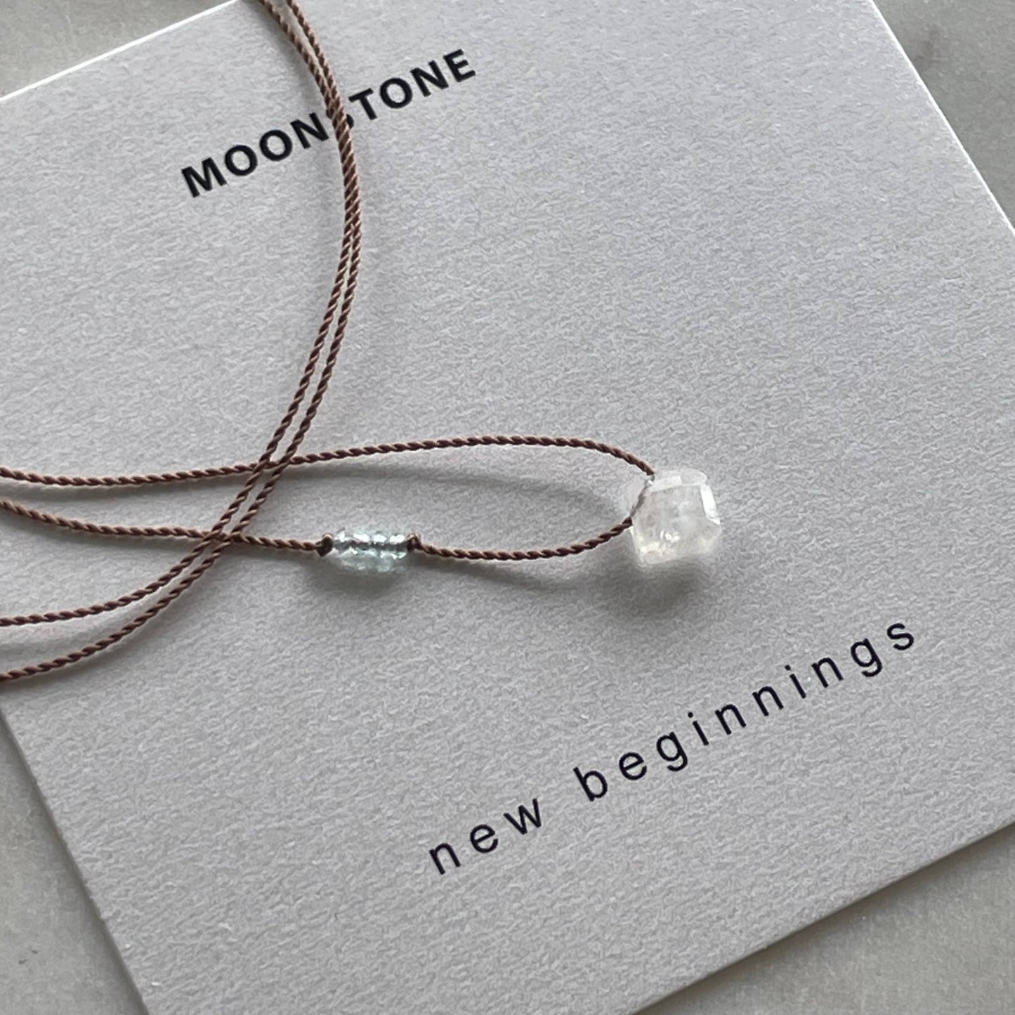 Rainbow Moonstone and Apatite Necklace- New Beginnings