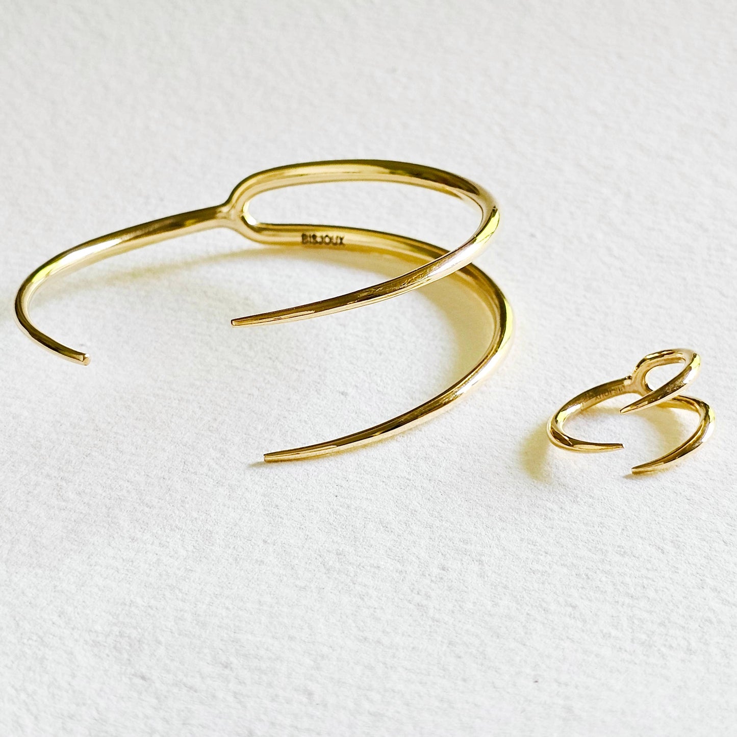 Brass Triple Spike Wrap Talen Ring BX52