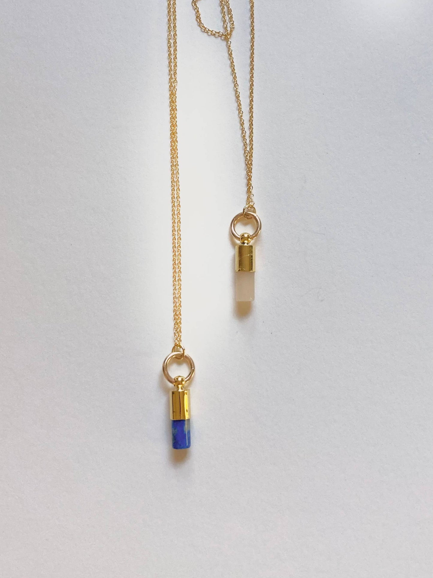 The Moment Necklace - Delicate Gemstone Pendant