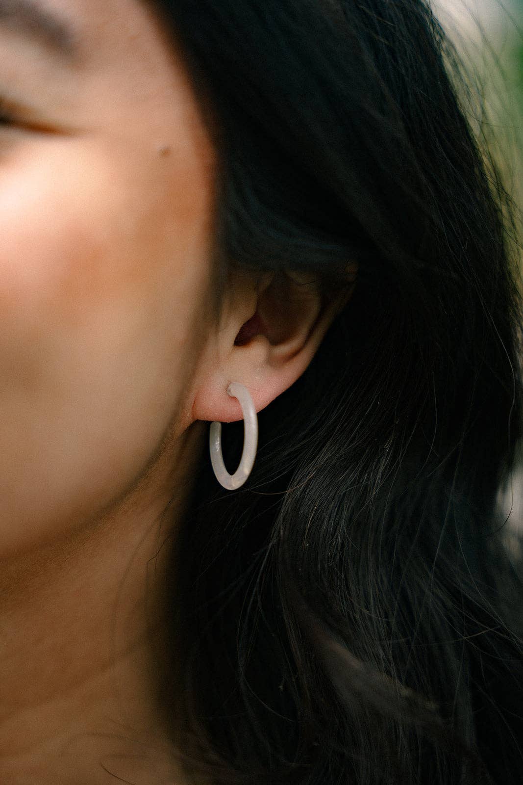 Cam Mini Hoops - Opalite // Spring Jewelry, Earrings