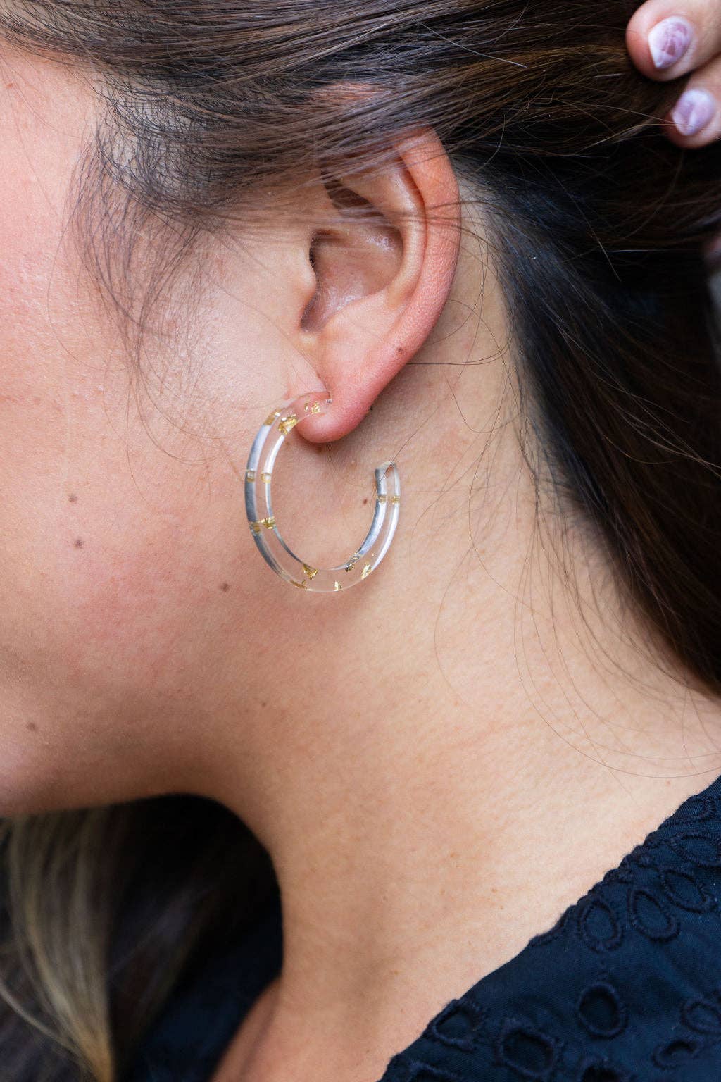 Camy Hoops - Gold Foil // Jewelry, Earrings, Holiday
