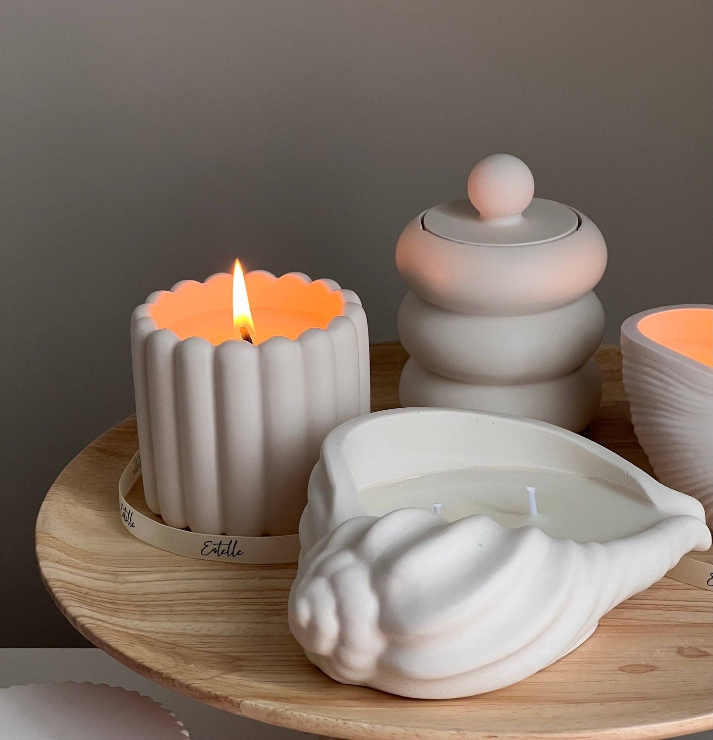 Donut Jar Soy Wax Wood Wick Candle
