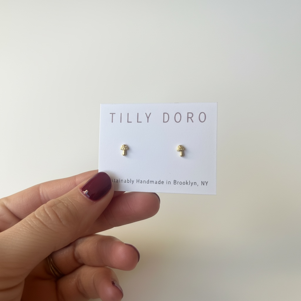 Tiny Mushroom Studs