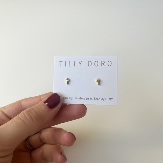 Tiny Mushroom Studs