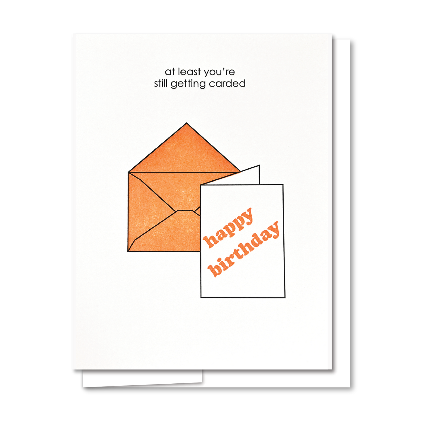 Carded Birthday - Letterpress Birthday Card