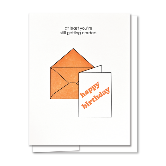 Carded Birthday - Letterpress Birthday Card