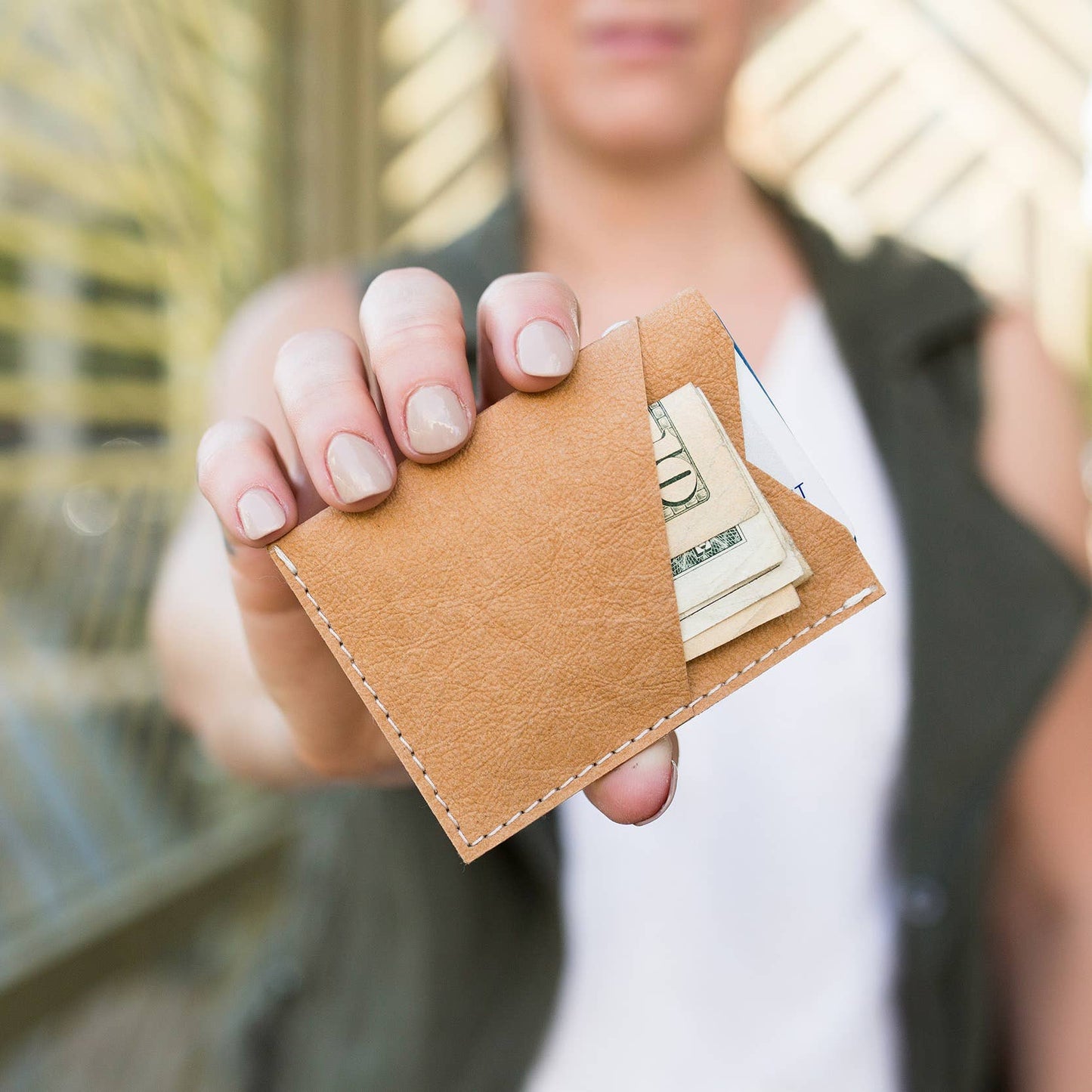 Washable Paper Essential Card Holder: Stone