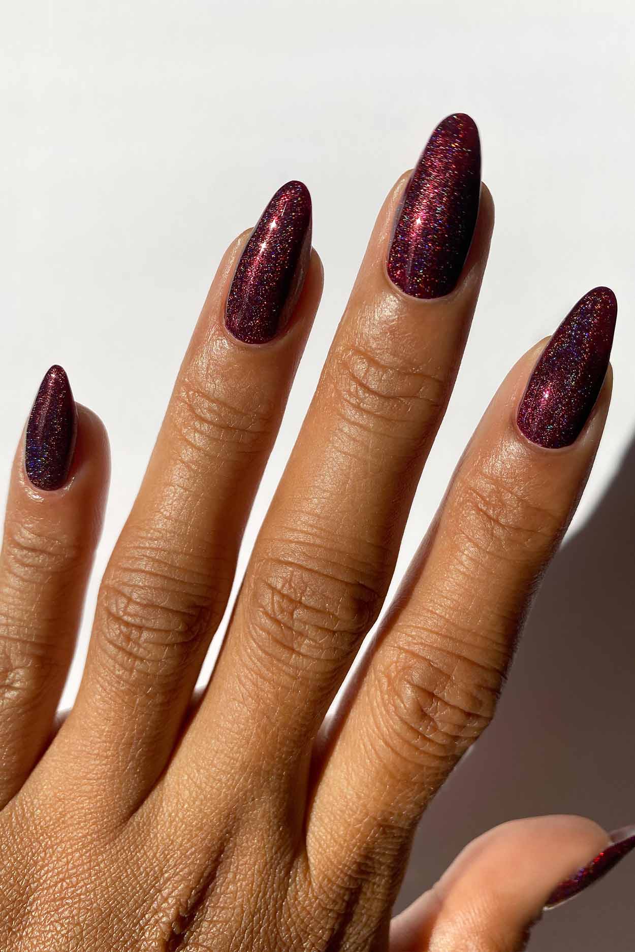 Ambrosia | Oxblood Red Holographic Nail Polish