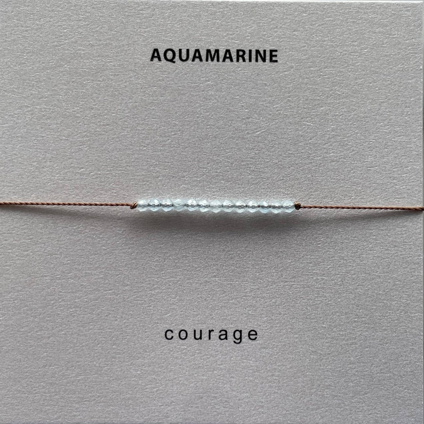 Aquamarine Bracelet- Courage