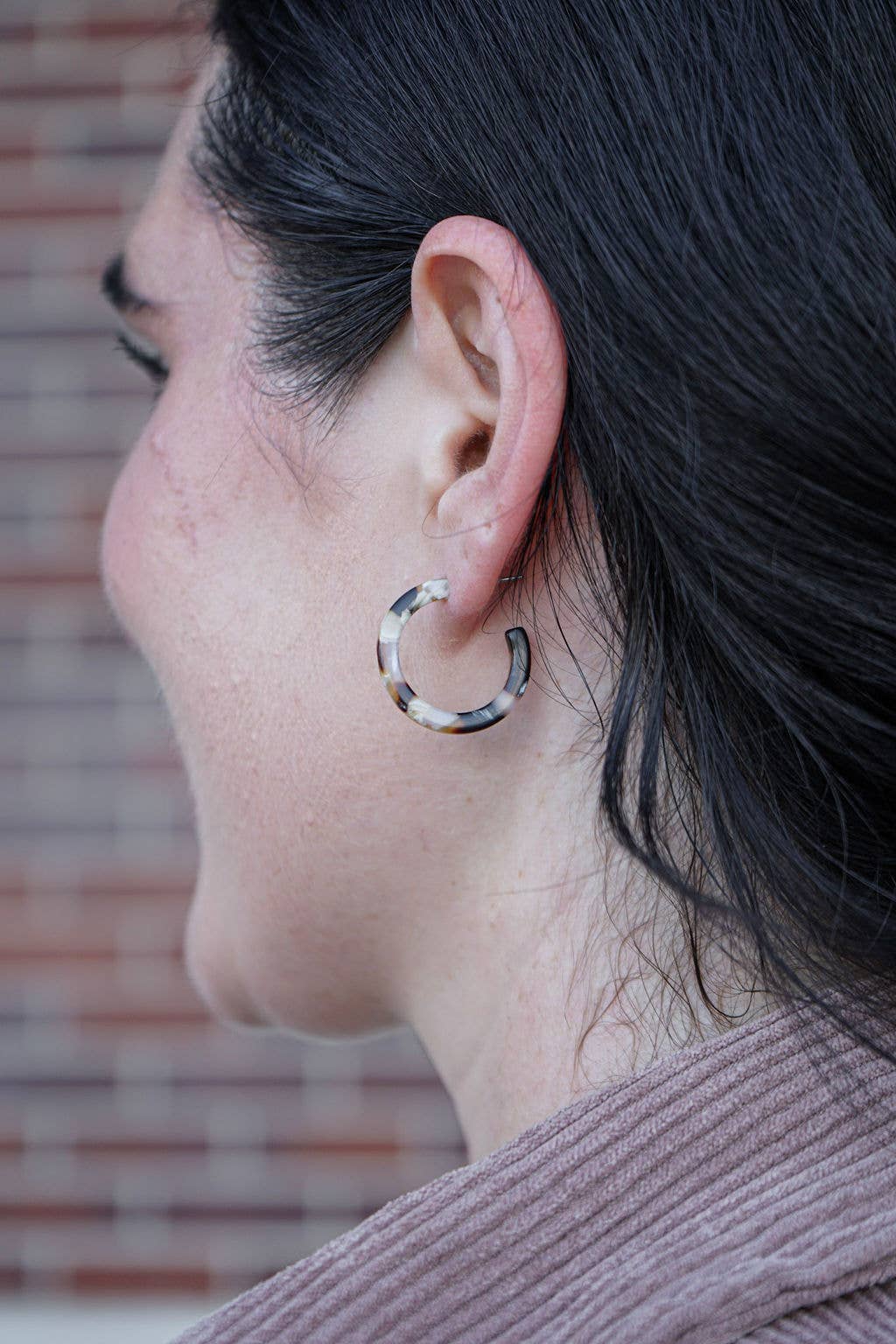 Cam Mini Hoops -  Chai Tea // Jewelry, Earrings, Fall