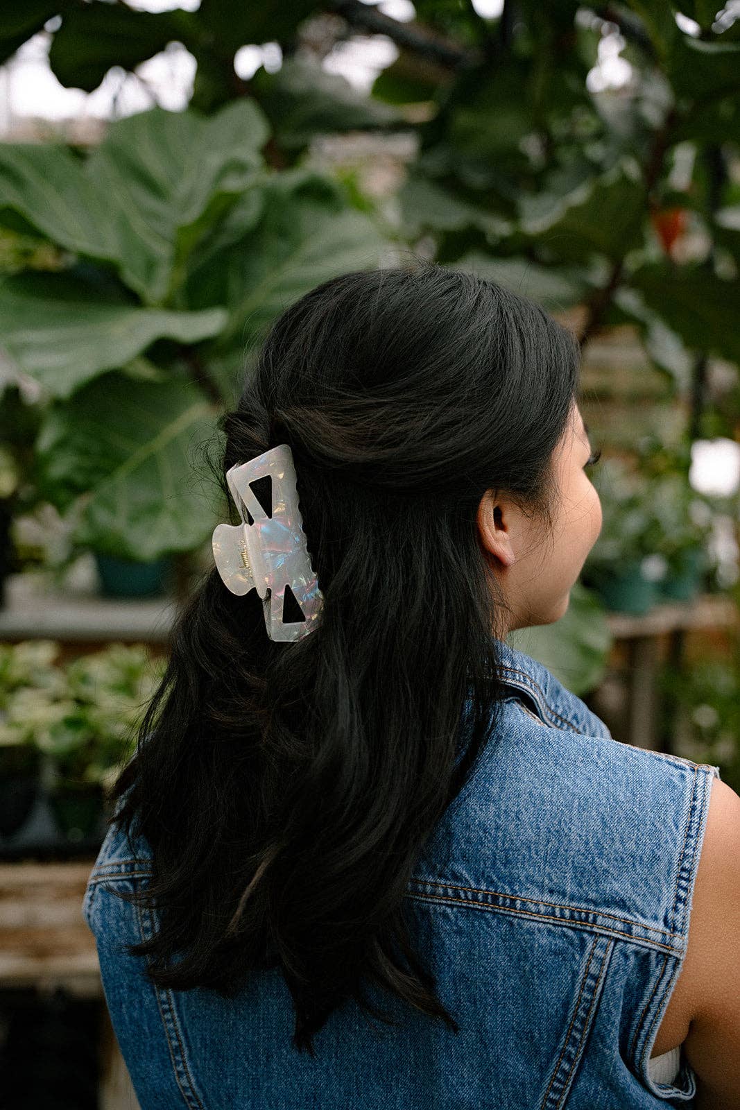Beverly Hair Claw - Opalite