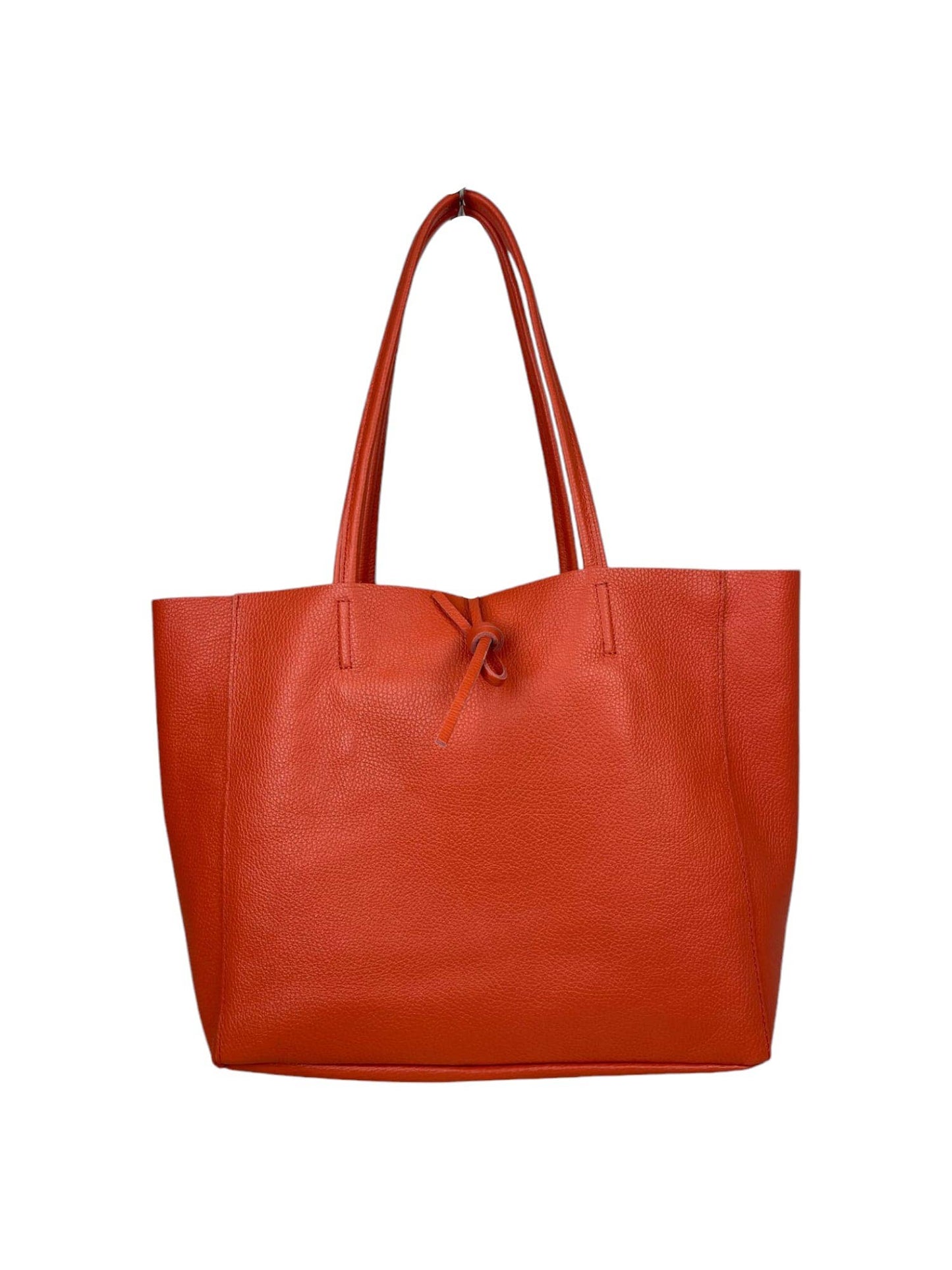 Leather Large University Shopper Bag