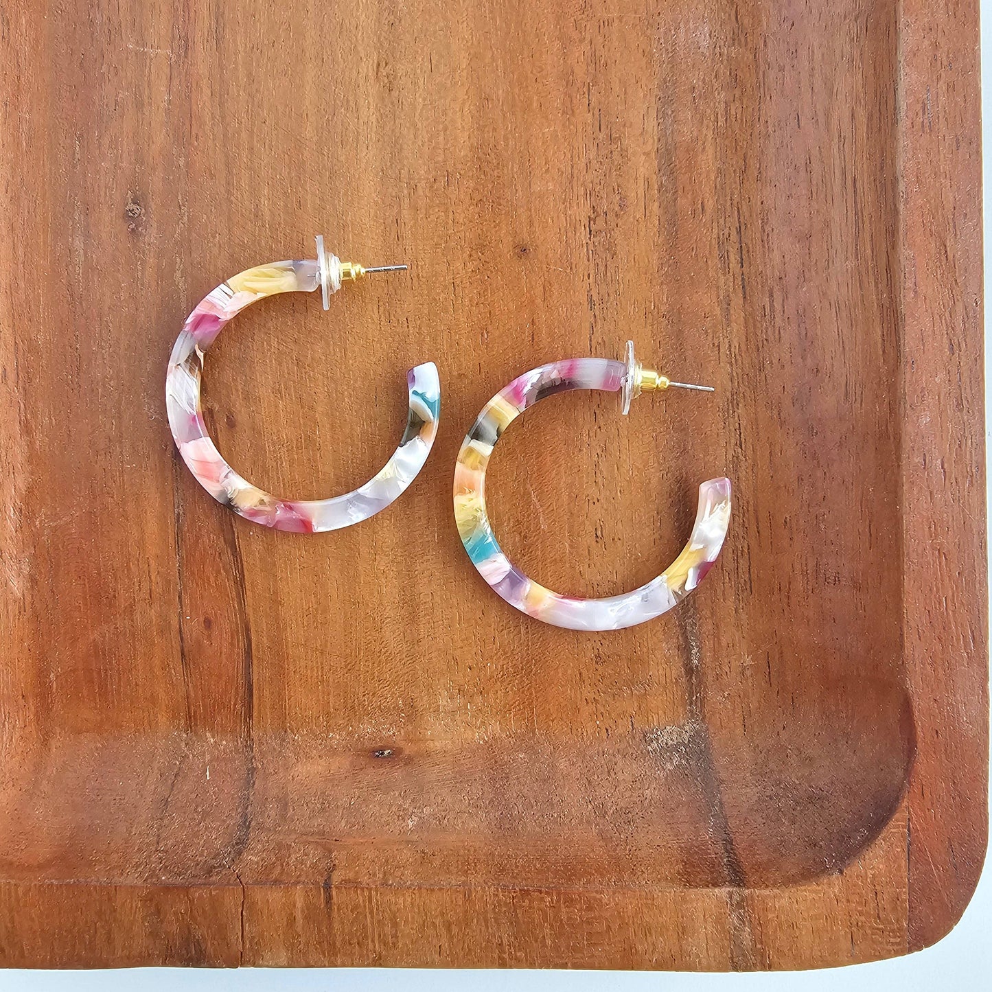 Camy Hoops - Mosaic // Summer Spring Jewelry Earrings