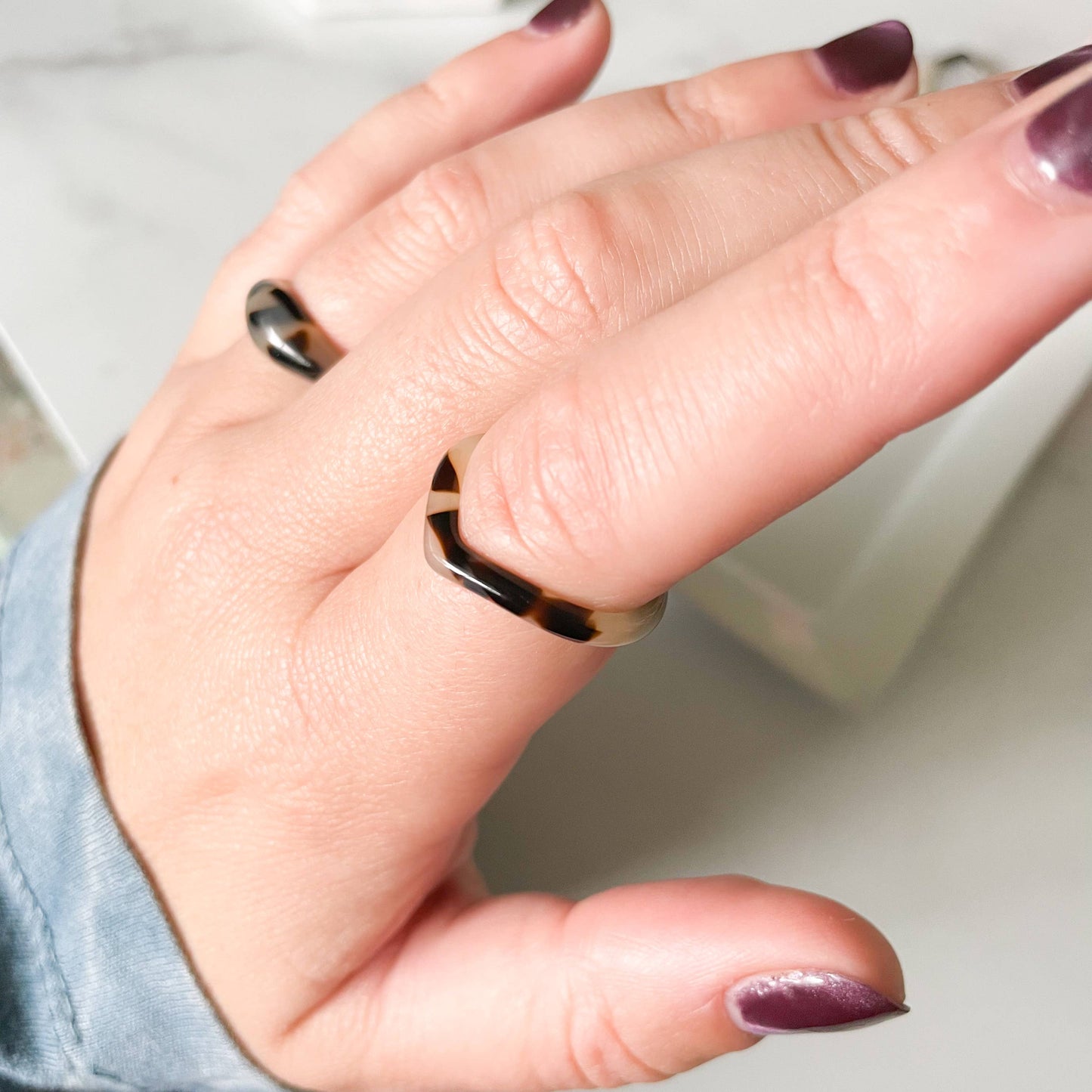 8 Pack - Stacking Heart Ring Collection