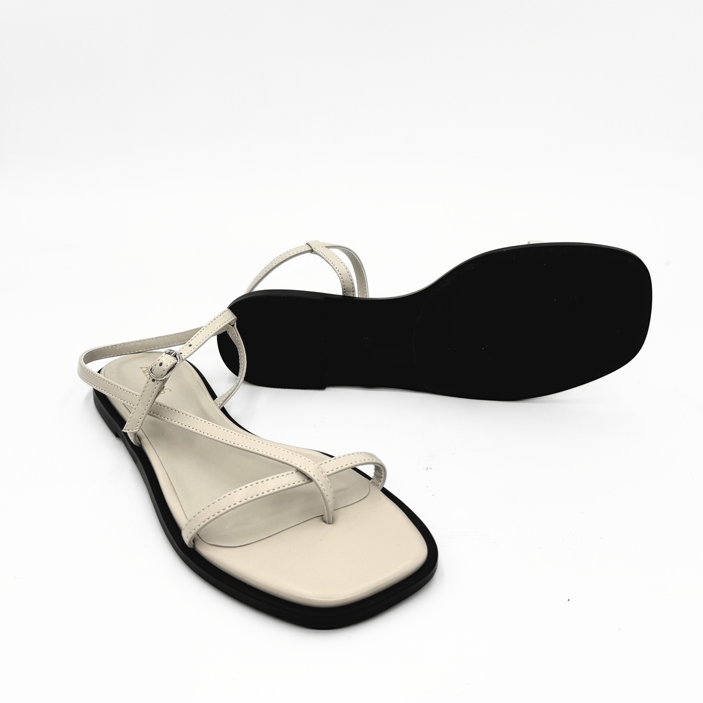 Maxy Strapy Leather Summer Sandal | Bone