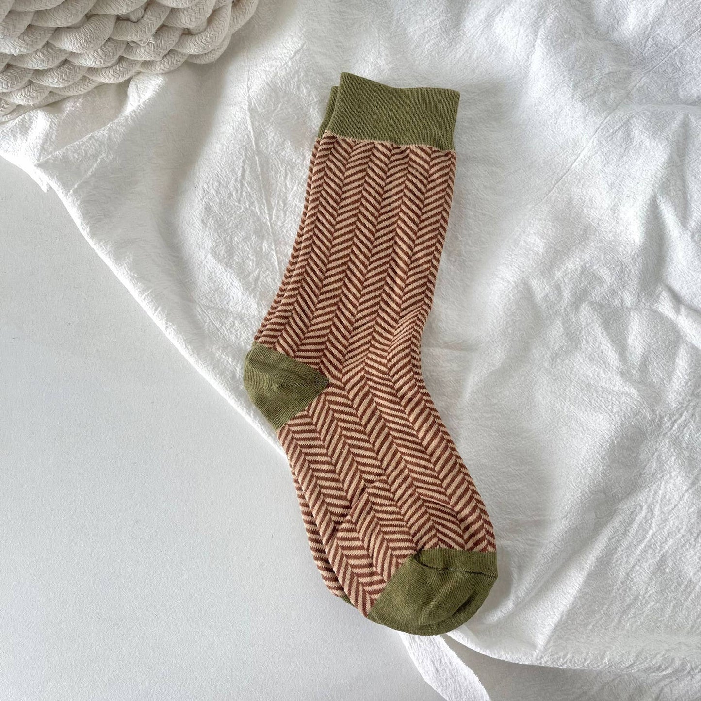 Autumn/Winter Socks - Retro Houndstooth Women's Cotton Socks