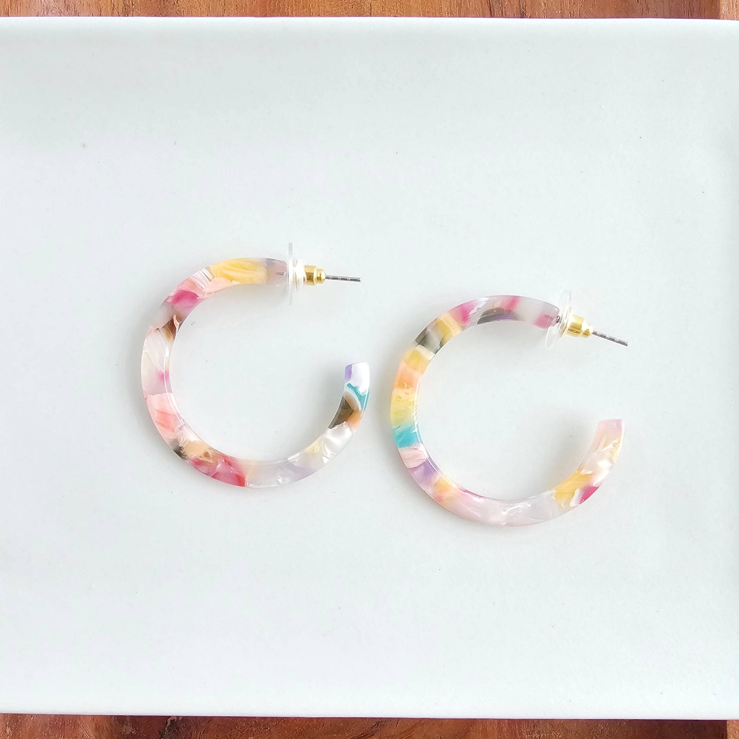 Camy Hoops - Mosaic // Summer Spring Jewelry Earrings