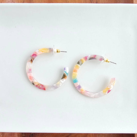 Camy Hoops - Mosaic // Summer Spring Jewelry Earrings