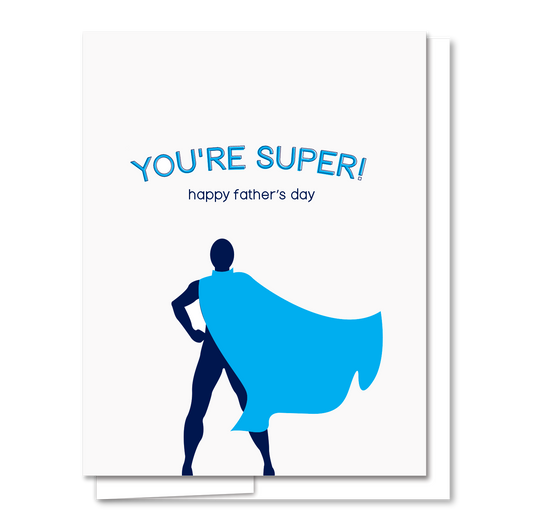 Super Dad - Letterpress Father's Day Card