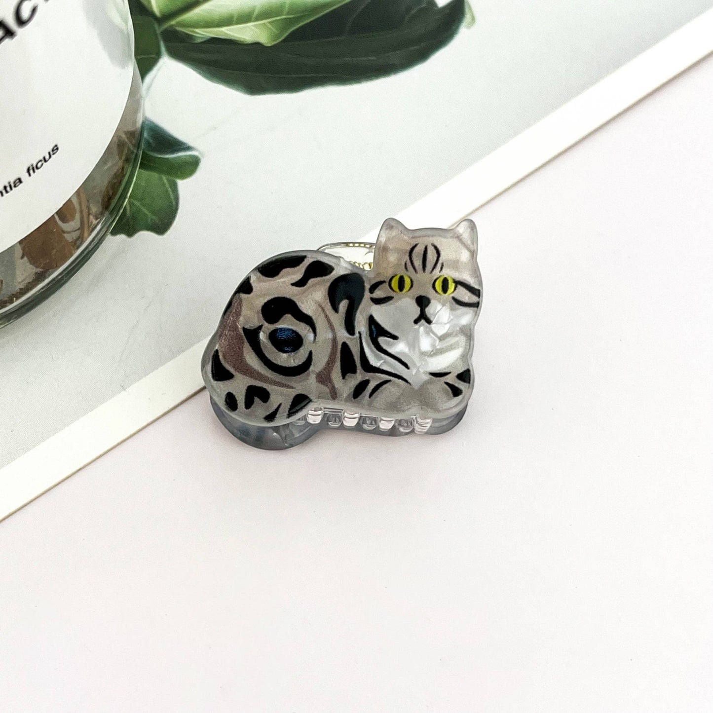 Mini Cute Kitten Hair Claw Clip