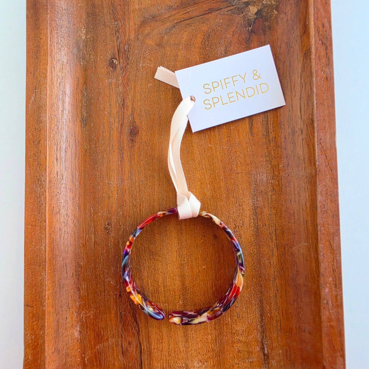 Brynn Bracelet - Jewel Stained Glass - Small // Cuff Bangle