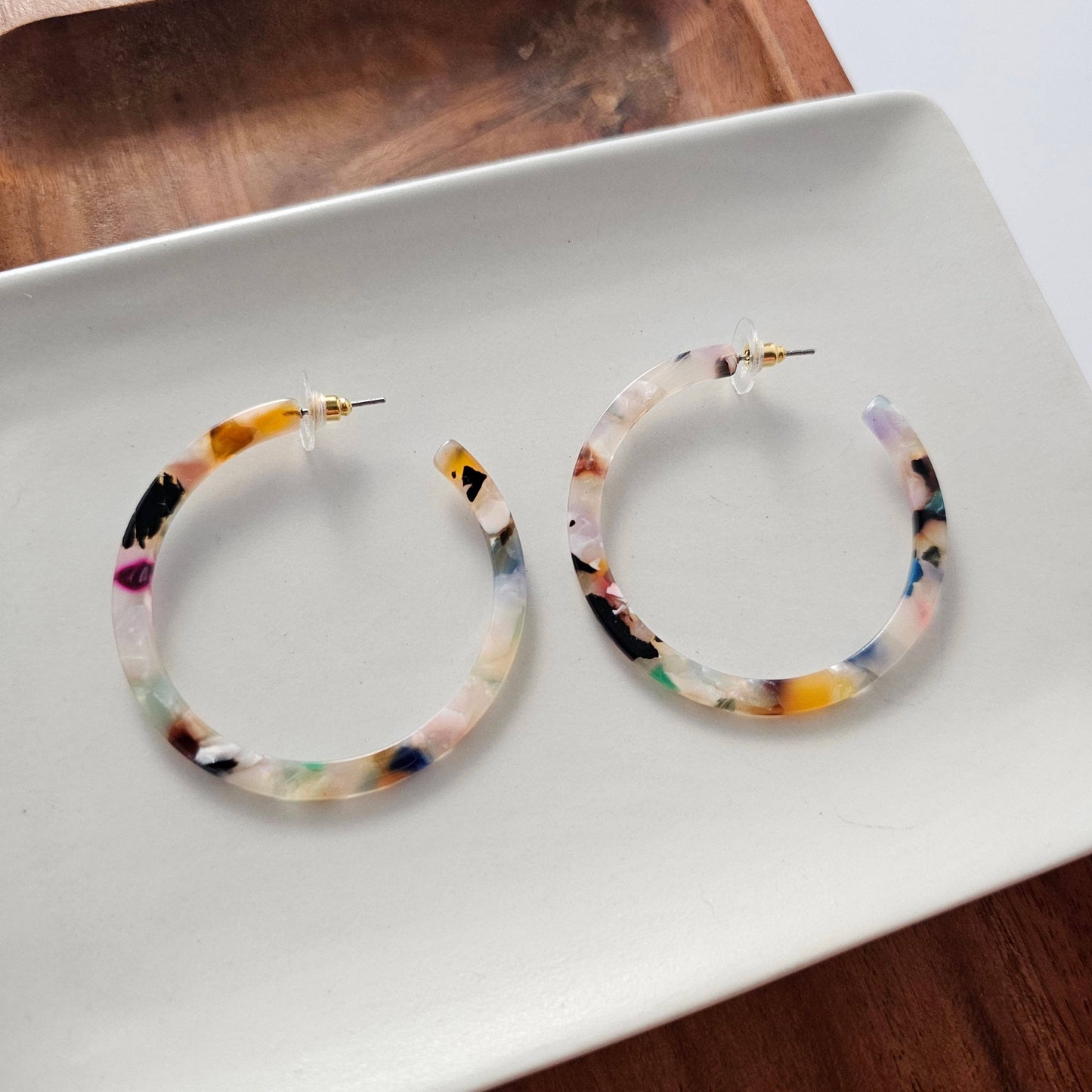 Cameron Hoops - Multicolor // Gift, Earrings, Jewelry, Fall