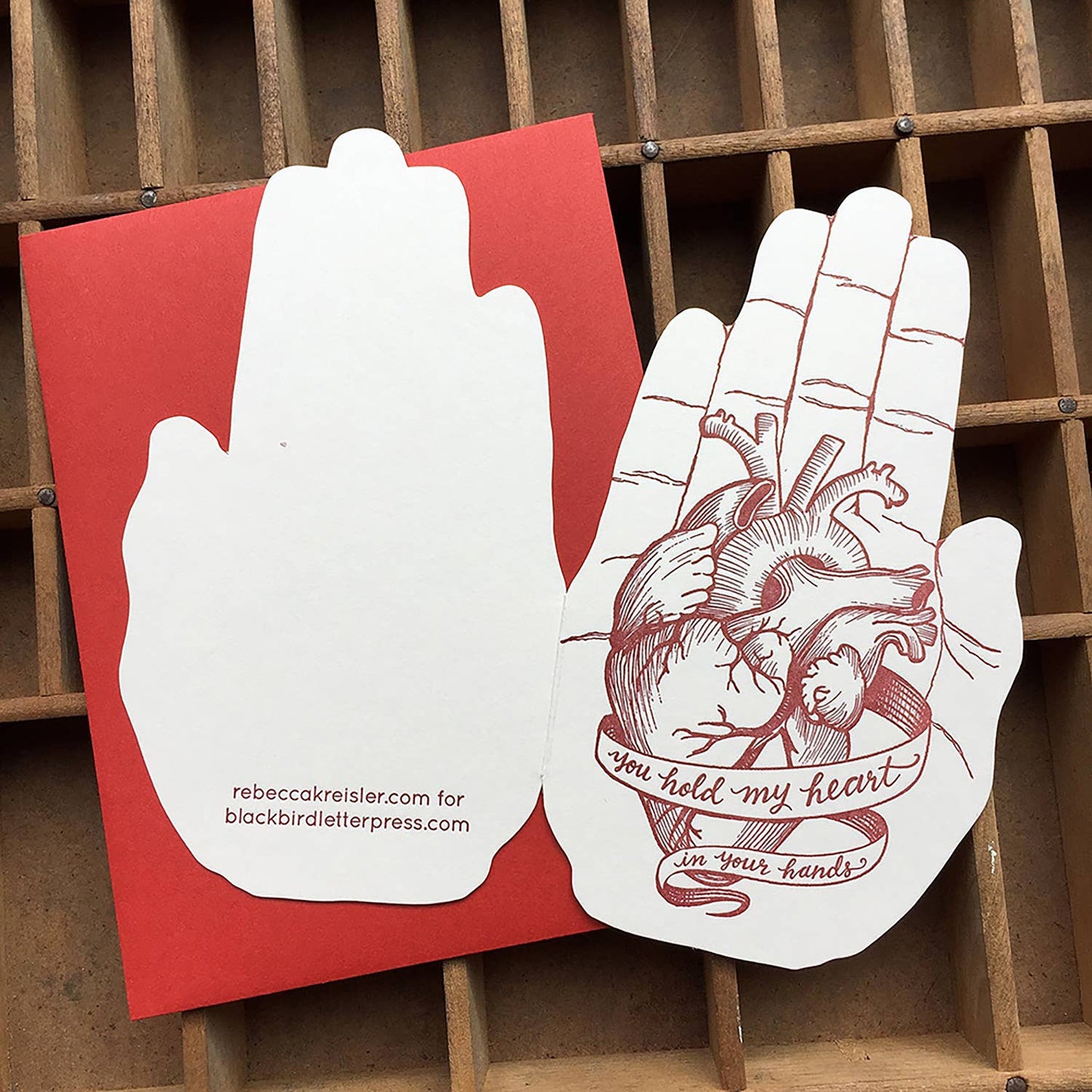 Heart in your hand card