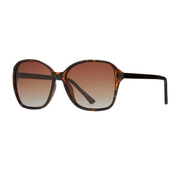 Althea -  Honey Tortoise/Onyx / Gradient Brown Polarized