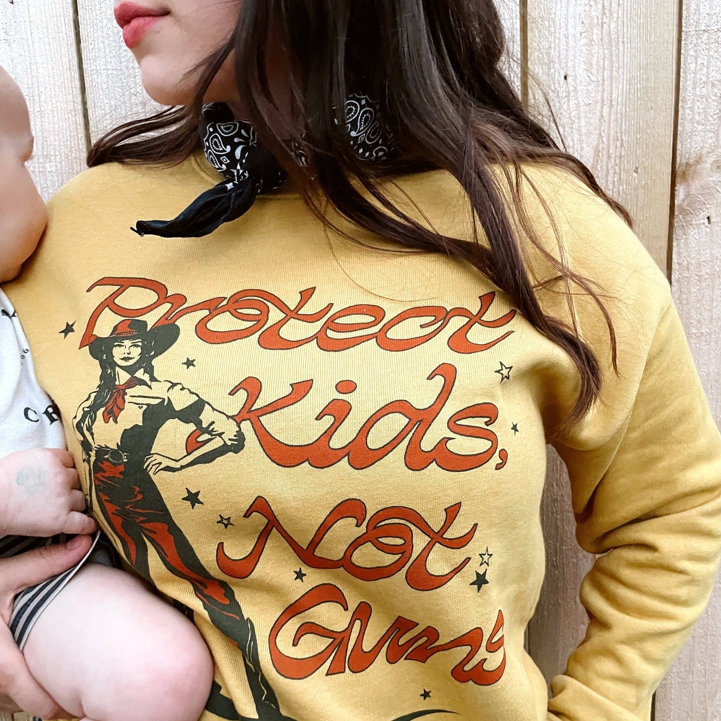 Protect Kids Not Guns Crew Neck Sweatshirt