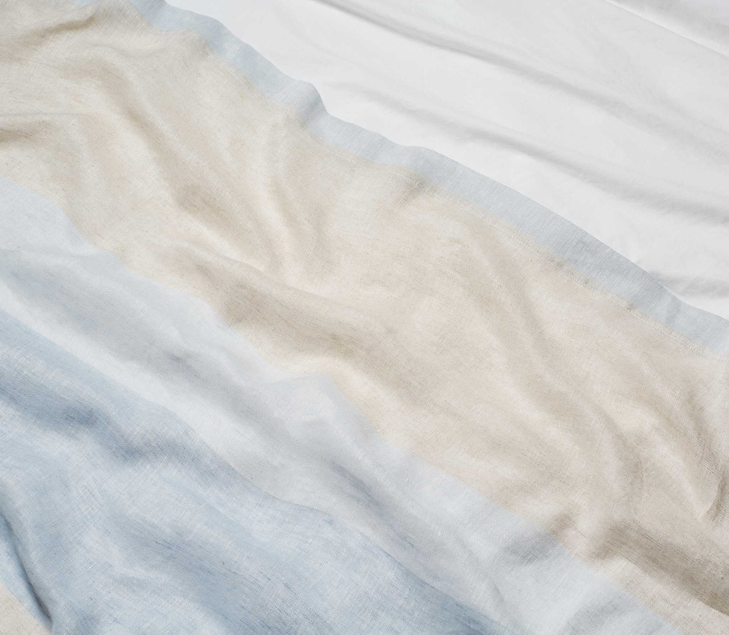 Italian Linen Throw Blanket | Slate Blue