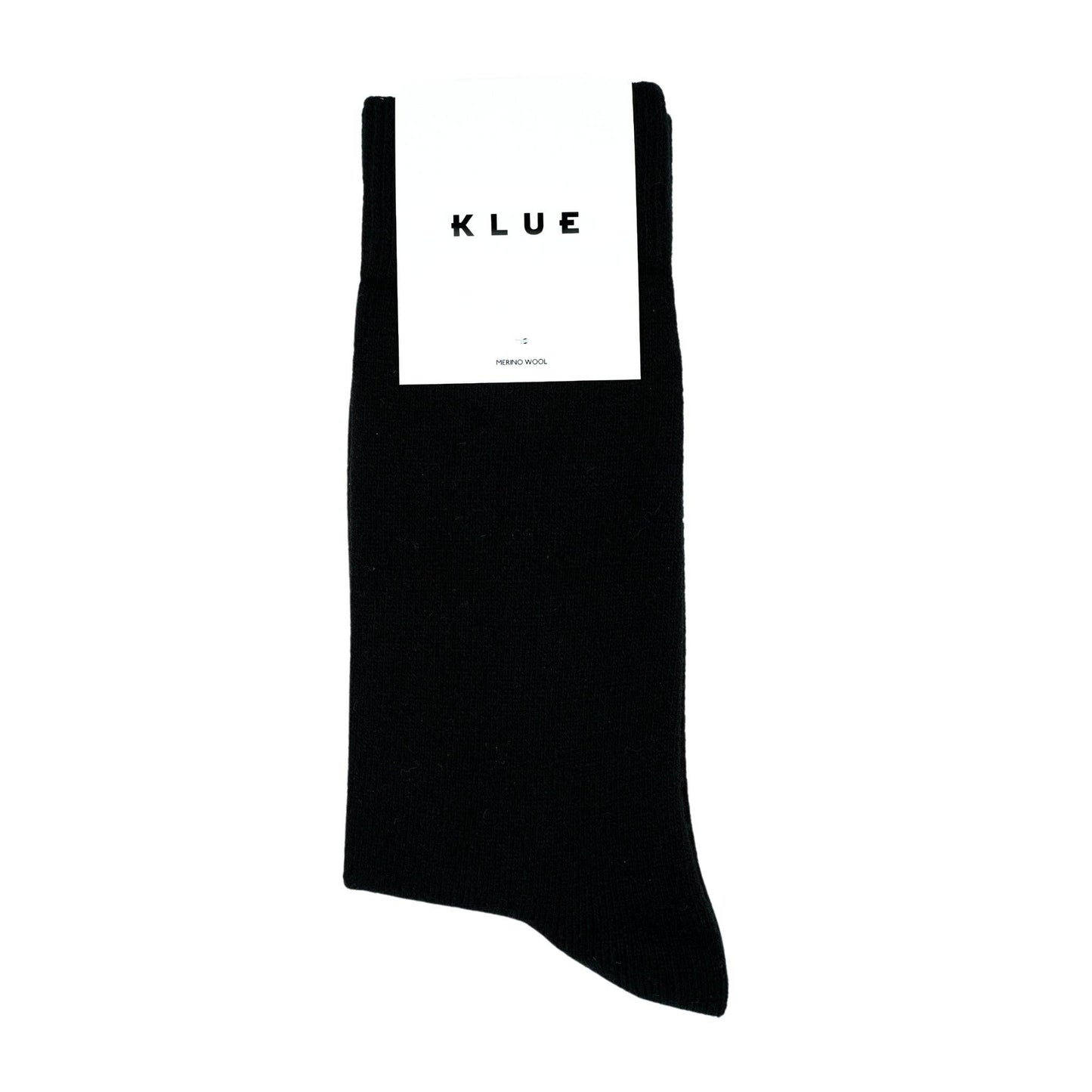 KLUE plain merino Wool socks | Black