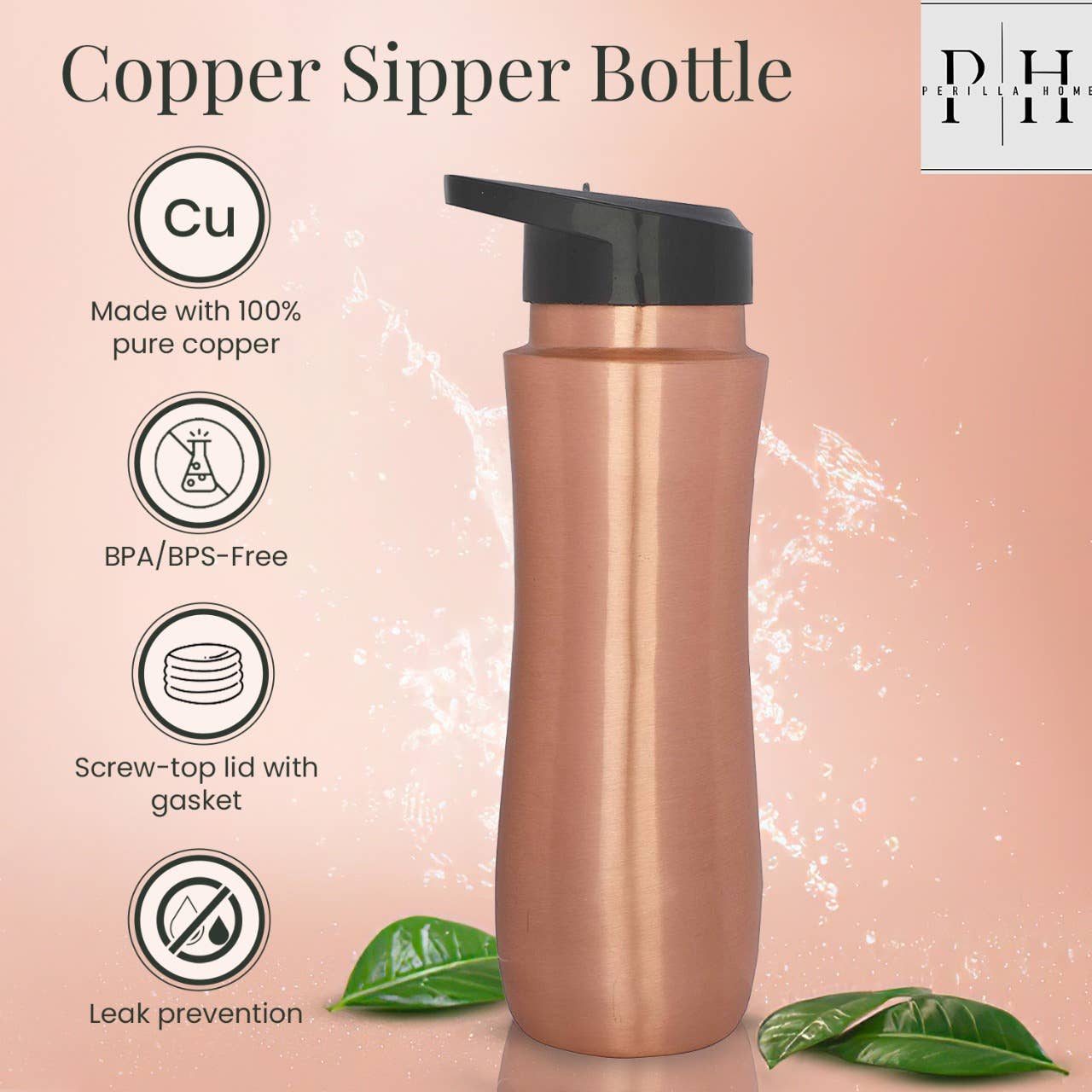 Copper Sipper bottle (copper)