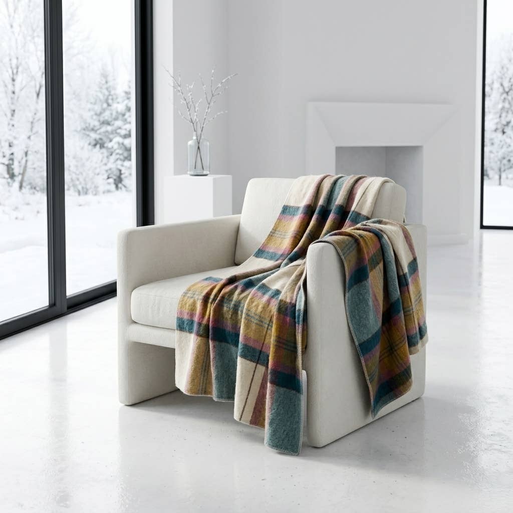 Alpaca Throw Blanket - Reef