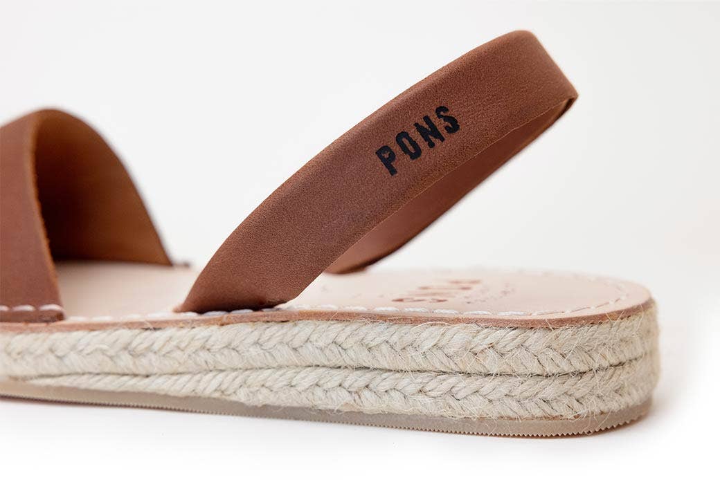 Pons Classic Espadrille Brown