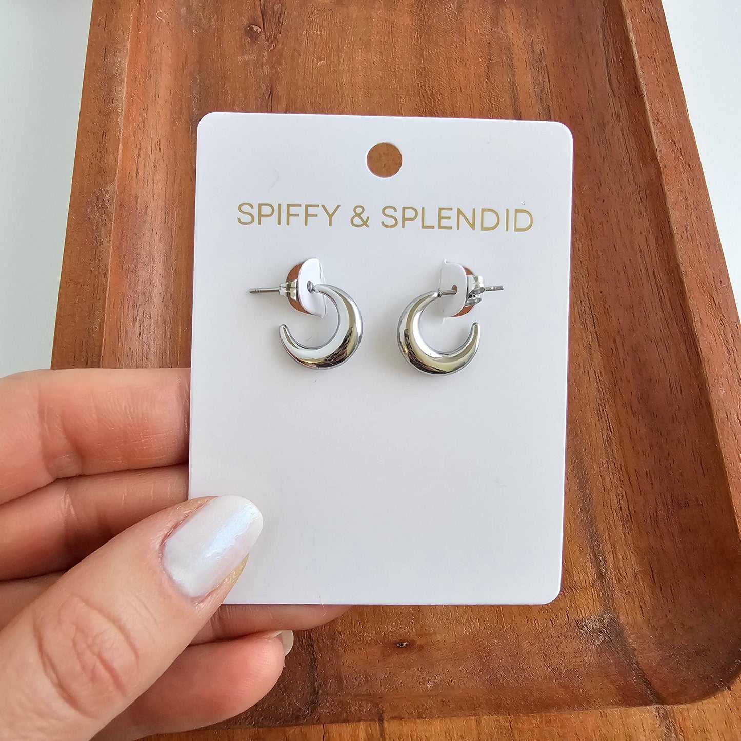 Luxe Selena Hoops - Mini - Silver // Everyday basics Jewelry