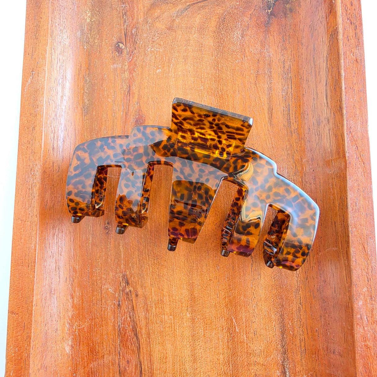 Catherine Hair Claw - Amber Dot // Clip, Acrylic, Tortoise
