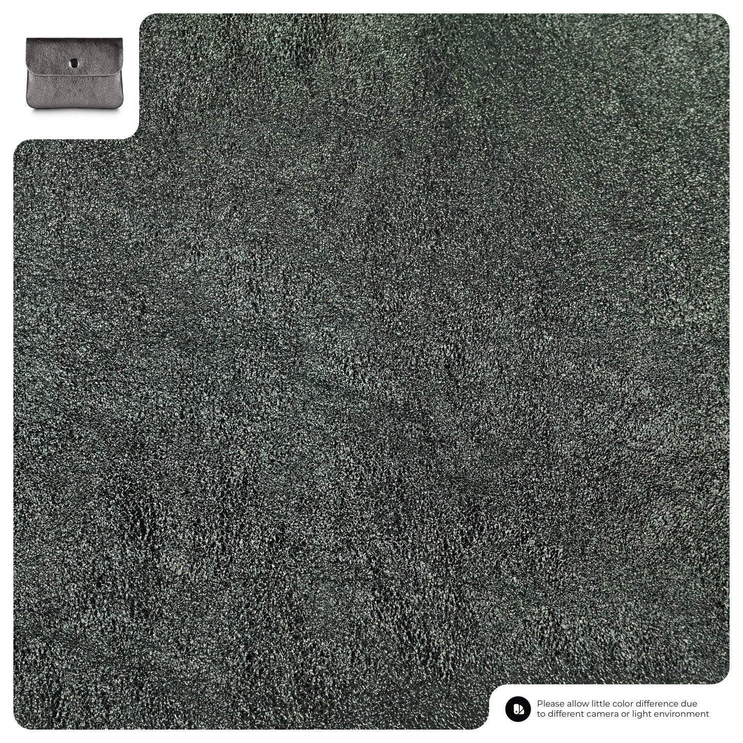 Italian Genuine Metallic Suede Wallet 000350