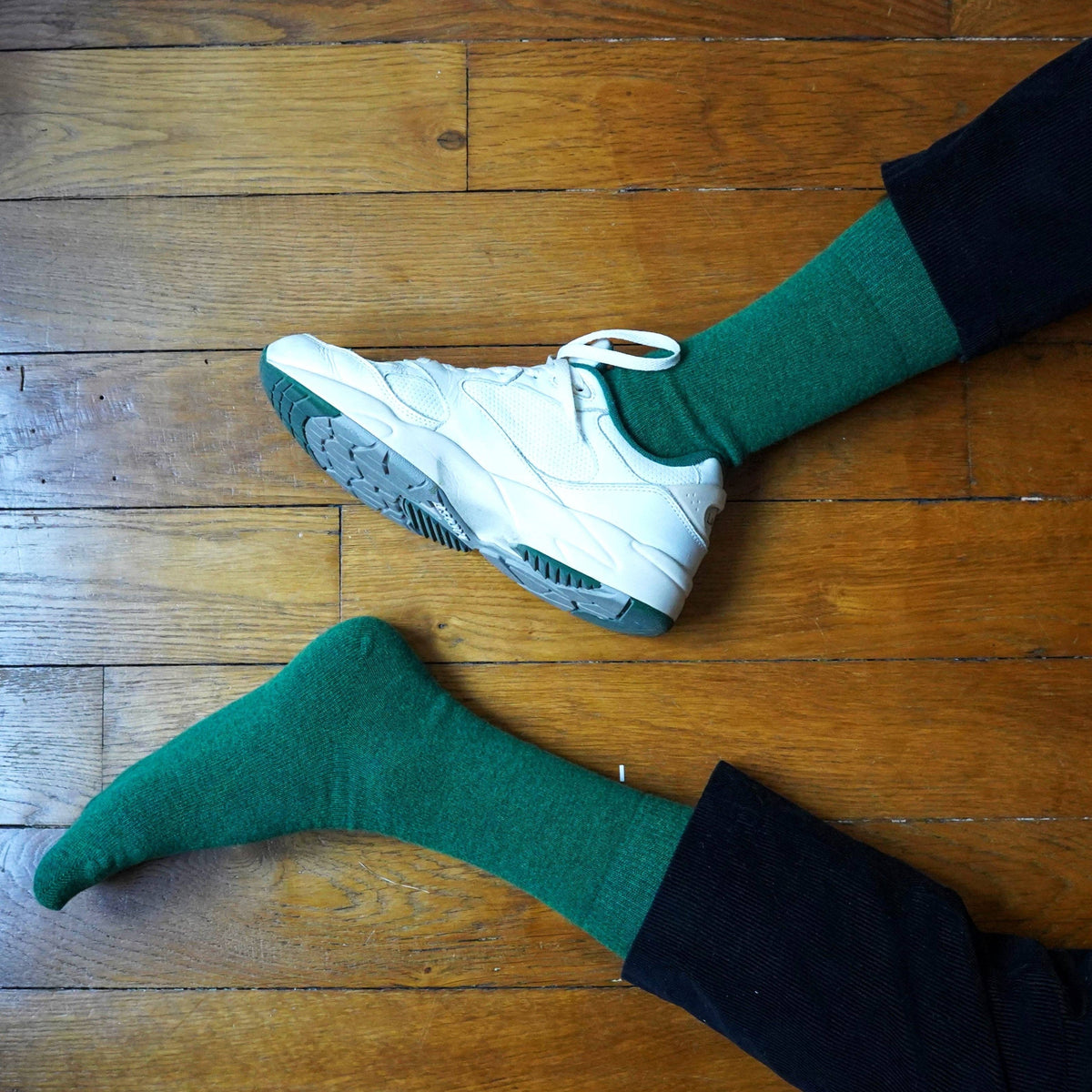 KLUE Merino Wool socks plain | Forest Green