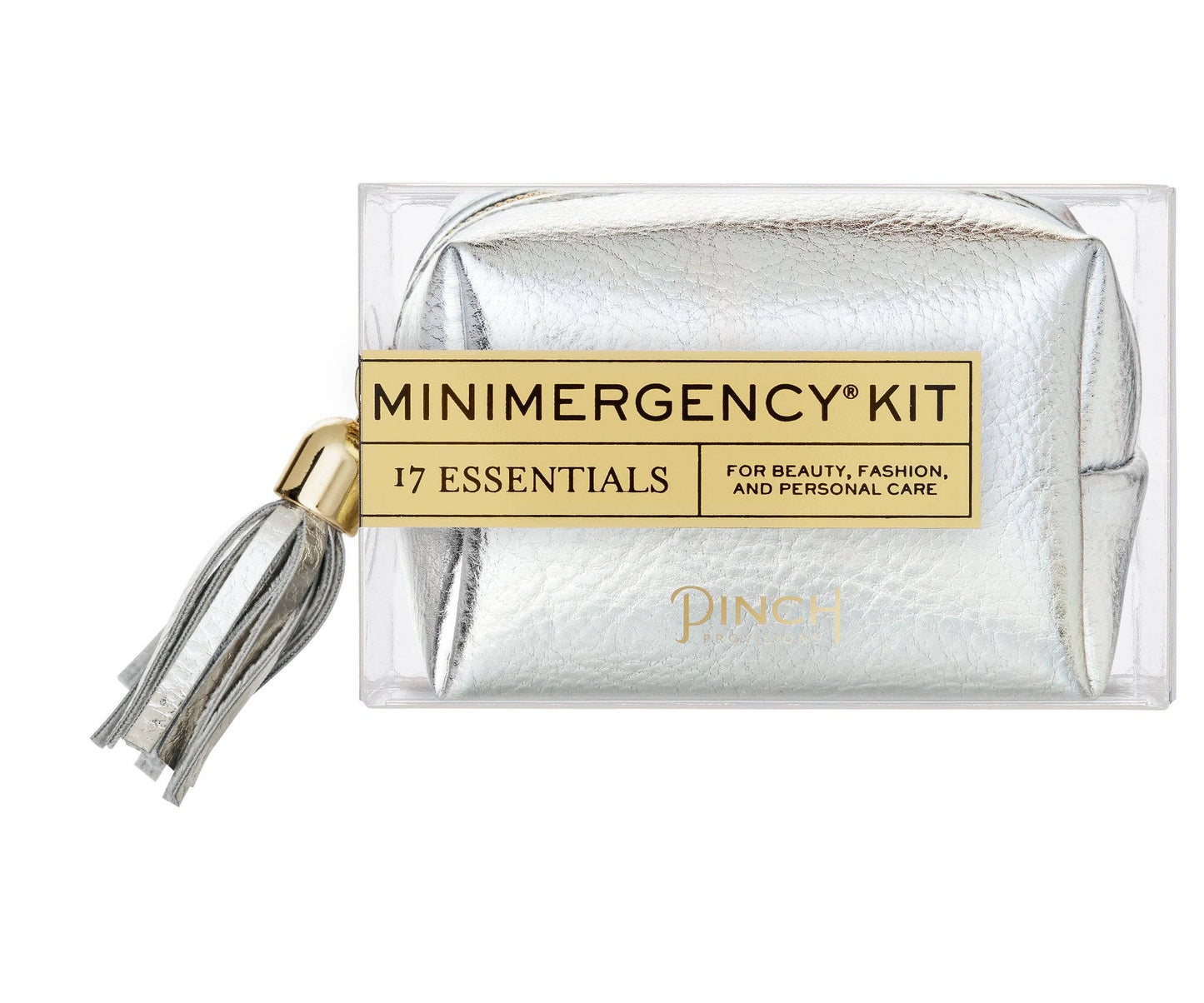 Silver Metallic Tassel Minimergency Kit