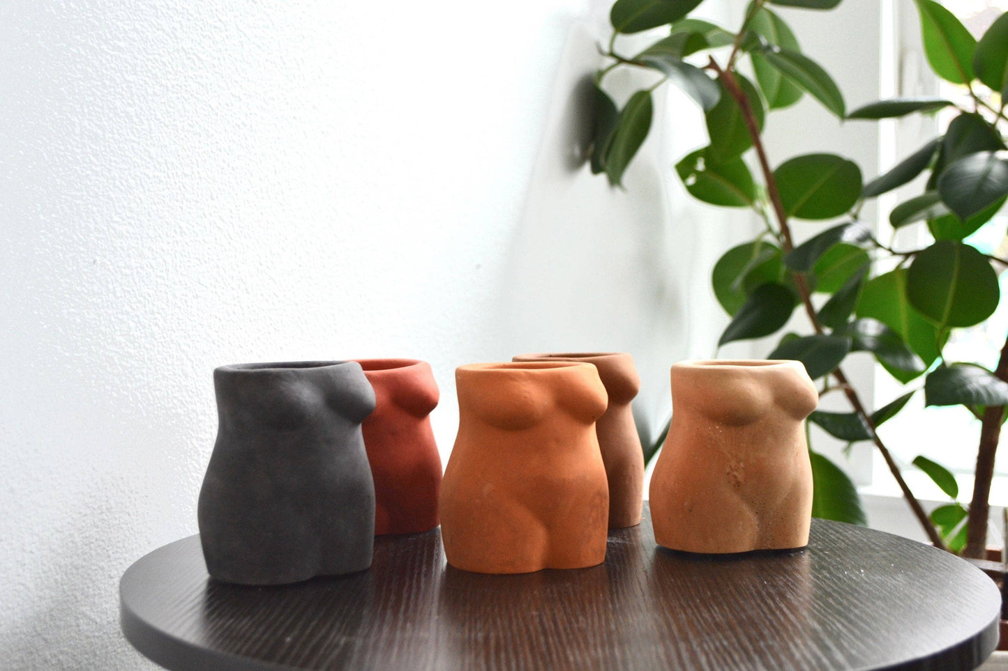 Solid Color Female Body Vase / Planter