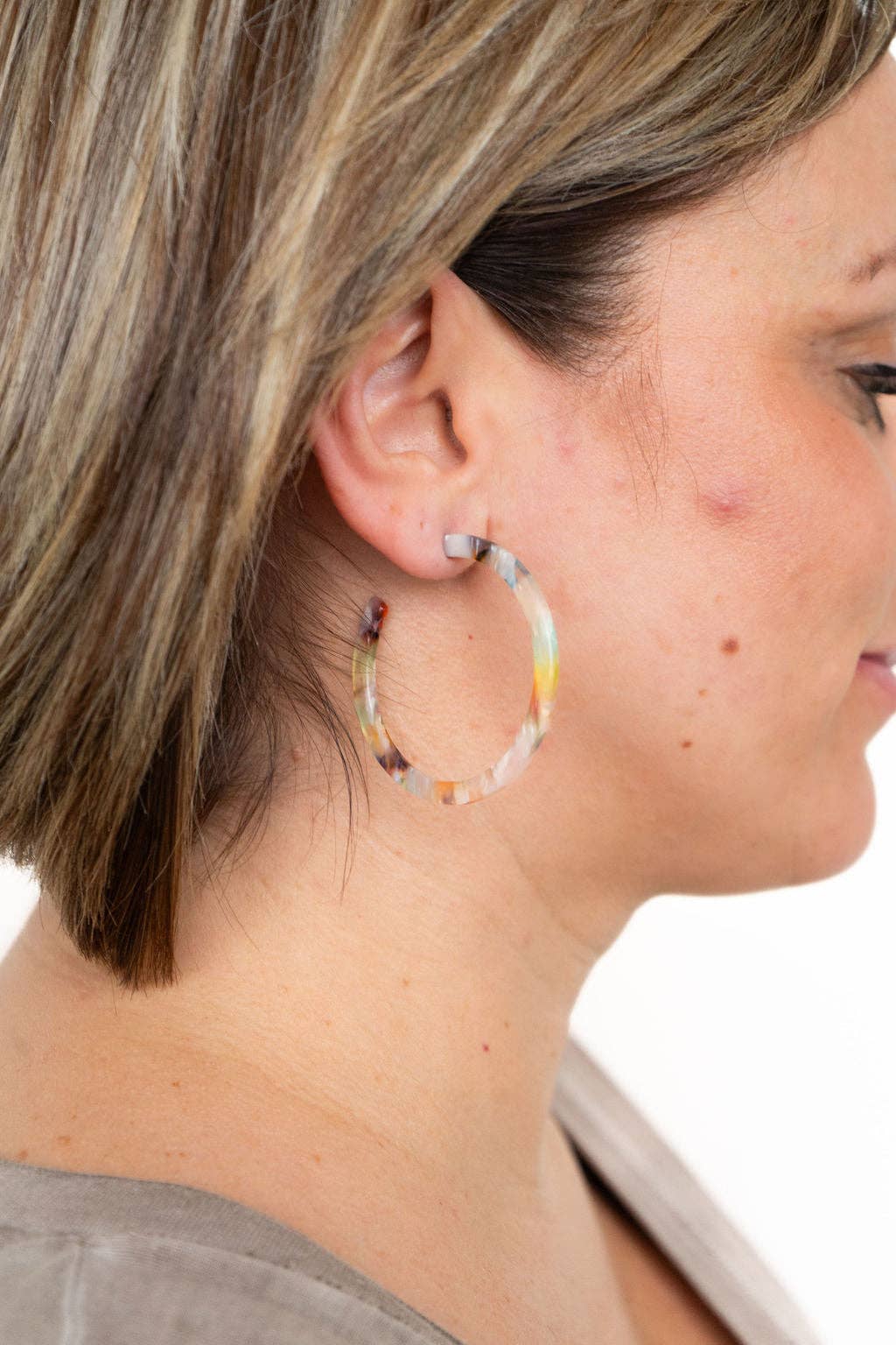 Cameron Hoops - Multicolor // Gift, Earrings, Jewelry, Fall