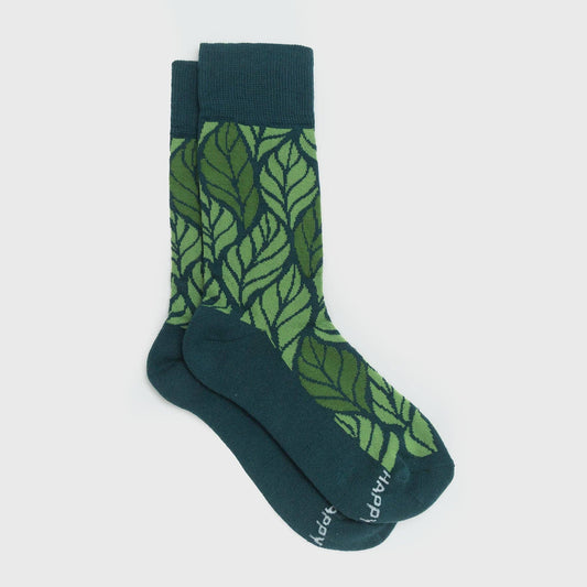 Leaf Men's + Women's Organic  Socks | Green