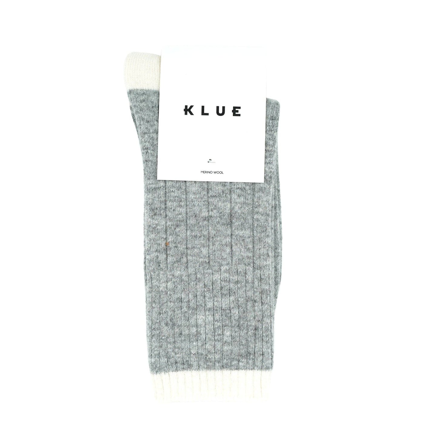 KLUE merino wool banded socks | Grey