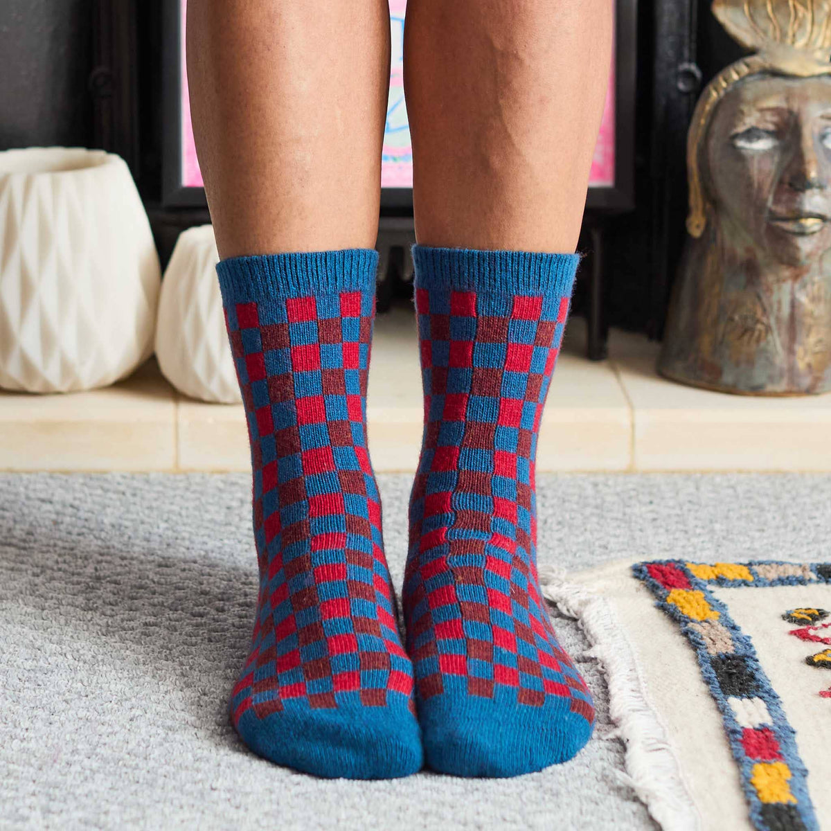 Lambswool Ankle Socks | Animals