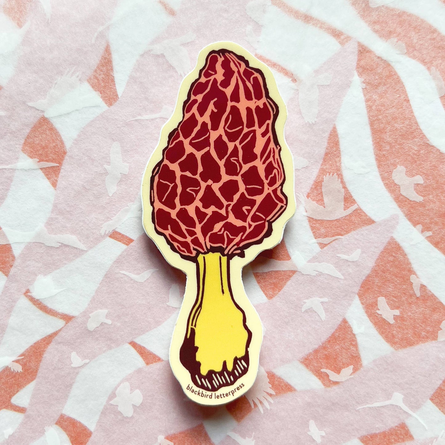 Morel mushroom sticker