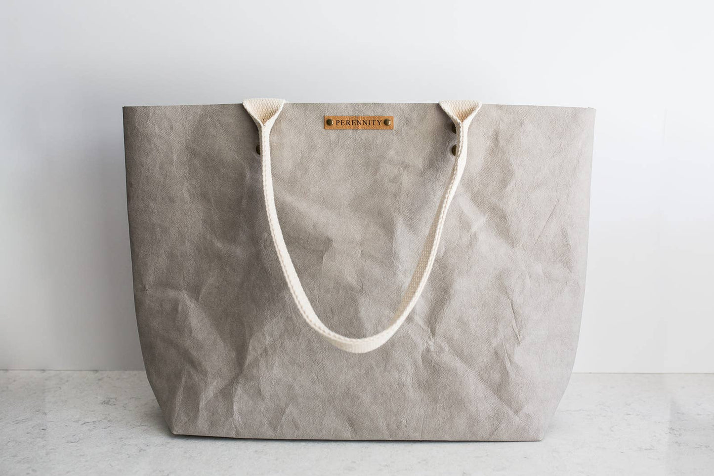 Washable Paper Market Tote: Black