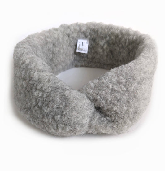 Natural 100% Sheep Wool Headband, Warm Winter Ear Warmer