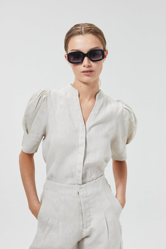 Athina Linen Shirt - Natural