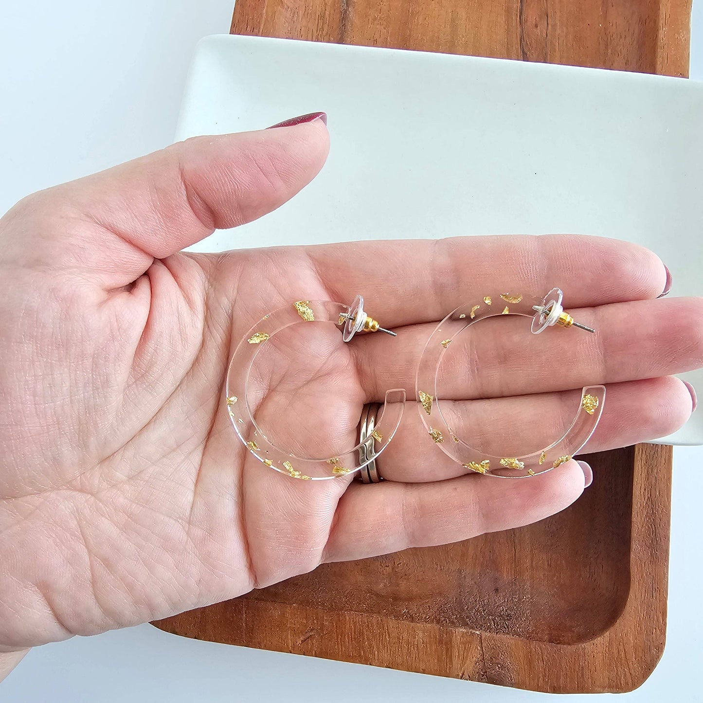 Camy Hoops - Gold Foil // Jewelry, Earrings, Holiday